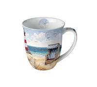 Ambiente Mug promenade sur la plage en porcelaine