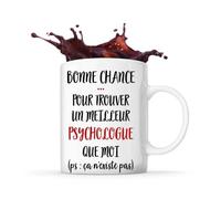 Mug - Psychologue - Céramique - Blanc - Cylindrique - 325 Ml