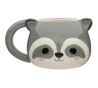 Mug - PUCKATOR - Tête de Raton Laveur - Céramique - 700 ml - Beige/Gris