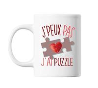 Mug Puzzle j'peux pas Blanc