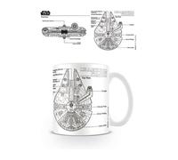 Tazza Star Wars (Millennium Falcon Sketch)