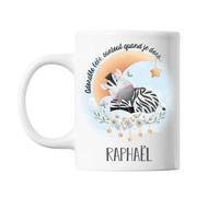 Mug - Raphaël - Bébé Zèbre - Céramique - 325 Ml - Lave-Vaisselle Et Micro-Onde