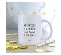 Mug Recherche Doublure Pour Bosser A Ma Place - Mug céramique imprimé en France de la marque SHAMAN