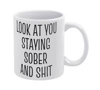 Mug Regarde toi tu restes sobre Tasse À Céramique Travail 330ml