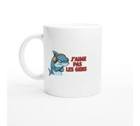 Mug Requin Grincheux Humour Animal J'aime Pas Les Gens