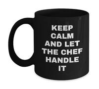 Mug Restez Calme Et Laissez Le Chef S'En Occuper. Mug À Café 330Ml | Tasses Ã Expresso Personnalisable Unique Tasse à Cappuccino pour Anniversaire Bureau Cuisine