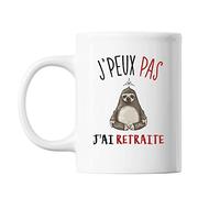 Mug Retraite j'peux pas Blanc