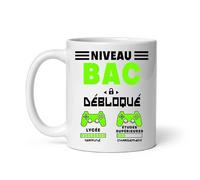 Mug Réussite Baccalauréat gaming gamer jeux vidéos Lycée Bachelier Tasse