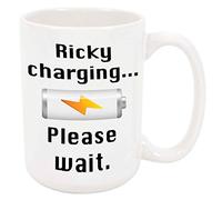 Mug Ricky Charge Mug à café Souvenir 2 pièces | Humour Tasses Élégant Tasses à café Nerds CollèGue