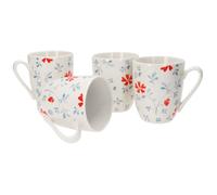 Mug - Ritzenhoff & Breker - Tasse à café 320ml Fleur Bleue Julia - Lot de 4