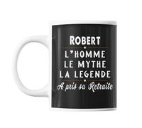 Mug Robert Départ Retraite Tasse Cadeau Personnalisé