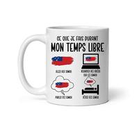 Mug Samoa ce que je fais durant temps libre humour Tasse voyage