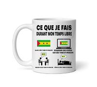 Mug São Tomé et Principe ce que je fais durant temps libre Tasse voyage