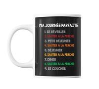 Mug Saut À La Perche Journée Parfaite Tasse Humour Tasse Cadeau Personnalisé