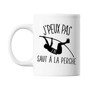 Mug Saut à la perche j'peux pas Blanc