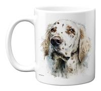 Mug Setter anglais pour amoureux des chiens - Cadeau fantaisie pour ami famille de la part d'un ami parent, propriétaire de chien, cadeau d'anniversaire amusant, 325 ml - Passe au lave-vaisselle