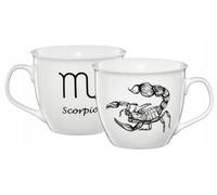 Mug signe du zodiaque Scorpion, porcelaine, blanc, 550 ml