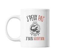 Mug Signe scorpion j'peux pas Blanc