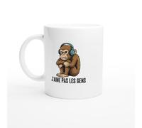 Mug Singe Humour Animal Raleur J'aime Pas Les Gens
