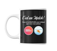 Mug Solitude C'est Un Match Tasse Cadeau Personnalisé