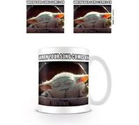 MUG STAR WARS MADALORIAN YODA WHEN YOUR SONGS COME ON Multicolore G