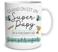 Mug - STC - Le Mug du Super Papy - Porcelaine - Compatible lave-vaisselle - Cylindrique