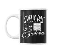 Mug Sudoku J'peux Pas Noir Tasse Cadeau Personnalisé