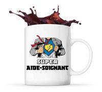 Mug Super Aide-Soignant Tasse Café Thé Métier Départ Retraite Collègue Travail