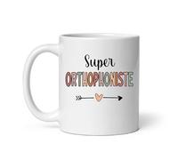 Mug super orthophoniste coeur boho Tasse orthophoniste femme