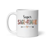 Mug super sage-femme coeur boho Tasse sage-femme