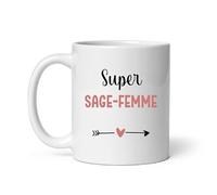 Mug super sage-femme coeur Tasse sage-femme