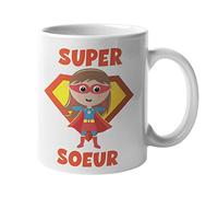 Mug Super Soeur Cadeau fete des sœurs Cadeau Soeur Mug Cadeau Pour Soeur Tasse Soeur Ceramike Cadeau Anniversaire Soeur Cadeaux Sœurs Sœur Mug Soeur Cadeau Sœur