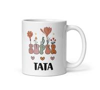 Mug super tata fleurs boho bohème tasse tata tante femme