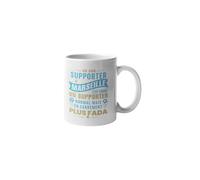 Mug Supporter de Marseille plus Fada - Cadeau Original pour Marseillais - Idée Cadeau Pour Anniversaire, Fête des Pères ou Noël - Tasse Céramique 330 ml pour Fan de l’OM
