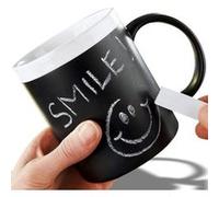 Mug tableau noir pour écrire avec une craie Noir