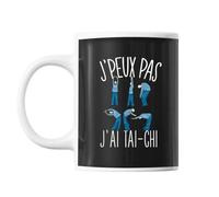 Mug Tai Chi J'peux Pas Noir Tasse Cadeau Personnalisé