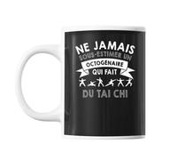 Mug Tai Chi Octogénaire Homme 80 Ans Tasse Cadeau Personnalisé