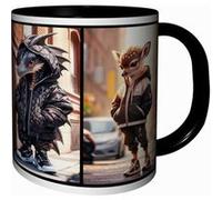 MUG Tasse à café - ANIMAL CHIBI CERF AIGLE DRAGON BICHE MODE URBAN FASHION 1891 G