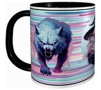 MUG Tasse à café - HALLOWEEN TETE DE MORT SORCIERE LOUP 2730