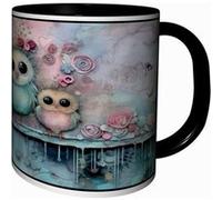 MUG Tasse à café - MUG ARTISTIQUE CHOUETTES HIBOUX 4431