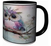 MUG Tasse à café - MUG ARTISTIQUE CHOUETTES HIBOUX 4432