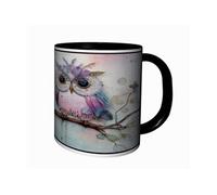 MUG Tasse à café - MUG ARTISTIQUE CHOUETTES HIBOUX 4432