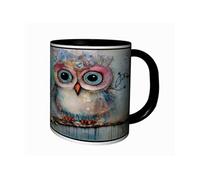 MUG Tasse à café - MUG ARTISTIQUE CHOUETTES HIBOUX 4433
