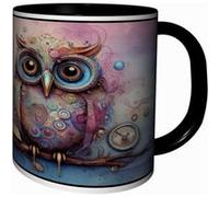 MUG Tasse à café - MUG ARTISTIQUE CHOUETTES HIBOUX 4435