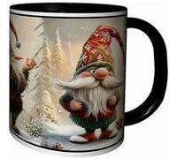 MUG Tasse à café - MUG NOEL ARTISTIQUE ILLUSTRATION GNOME DE NOËL CADEAU DE FETES DE FIN D' ANNEE 4873