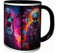 MUG Tasse à café - SQUELETTE TETE DE MORT PEINTURE MULTI COULEUR SKULL 1982