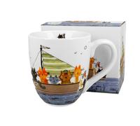 Mug, tasse à café, tasse à chats, dans une boîte, comme cadeau - Chats de marins XXL 1000 ml
