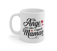 Mug Tasse à Café ""Un Ange sans Ailes s'appelle Maman"" - Idée Cadeau Touchante et Originale