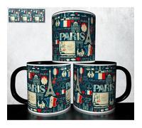 MUG collection design - Voyage Souvenir Glamour Paris 1103 Blanc G