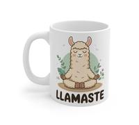 Mug Tasse Animal Llama Llamaste - Idée Cadeau Humour,Paix et Sérénité en Toute Simplicité Mug Size 11oz